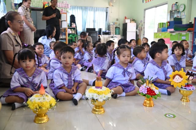 พิธีไหว้ครู ประจำปีการศึกษา 2569 ศูนย์พัฒนาเด็กเล็กในสังกัดเทศบาลเมืองบางรักน้อย ภาพที่ 25