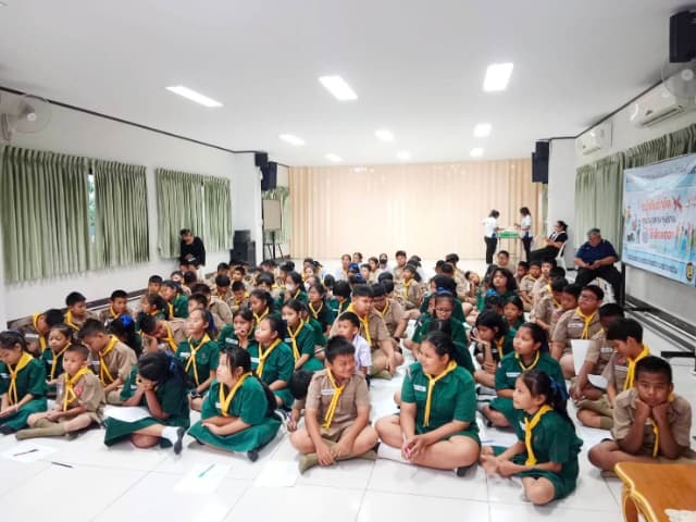 โครงการอบรมรณรงค์ป้องกันโรคไข้เลือดออก ณ โรงเรียนวัดบางรักน้อย ภาพที่ 17