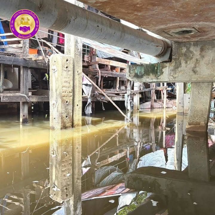 งานป้องกันและบรรเทาสาธารณภัยลงพื้นที่ตรวจระดับน้ำในพื้นที่ ภาพที่ 1