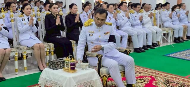 ร่วมพิธีบำเพ็ญกุศลสัตตมวาร (๗ วัน) เพื่ออุทิศถวายเป็นพระกุศล สมเด็จพระเจ้าลูกเธอ เจ้าฟ้าภัชรกิติยาภา นเรนทิราเทพยวดี กรมหลวงราชสาริณีสิริพัชร มหาวัชรราชธิดา ภาพที่ 3