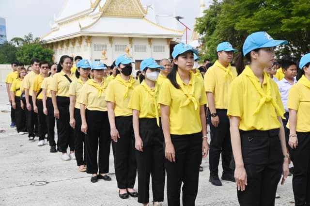 กิจกรรมจิตอาสาปรับปรุงภูมิทัศน์ศาสนสถาน เพื่อถวายเป็นพระราชกุศล เนื่องในโอกาสวันคล้ายวันสวรรคตพระบาทสมเด็จพระบรมชนกาธิเบศร มหาภูมิพลอดุลยเดชมหาราช บรมนาถบพิตร 13 ตุลาคม 2567 ภาพที่ 4