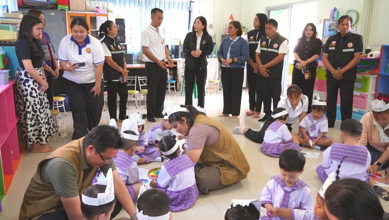 กองทุนพัฒนาเด็กชนบทในพระราชูปถัมภ์ฯ จังหวัดนนทบุรี ลงพื้นที่ตรวจเยี่ยมเด็กเล็ก ณ ศูนย์พัฒนาเด็กเล็กวัดบางรักน้อย ภาพที่ 11