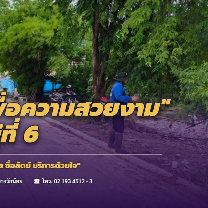 กองสาธารณสุขและสิ่งแวดล้อม ลงพื้นที่ดำเนินการปรับภูมิทัศน์ตัดแต่งกิ่งไม้และตัดหญ้าริมถนนสาธารณะในเขตพื้นที่ตำบลบางรักน้อย ภาพที่ 1