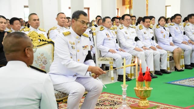 ร่วมพิธีบำเพ็ญกุศลปัณรสมวาร (15 วัน) เพื่ออุทิศถวายเป็นพระราชกุศล แด่สมเด็จพระเจ้าลูกเธอ เจ้าฟ้าพัชรกิติยาภา นเรนทิราเทพยวดี กรมหลวงราชสาริณีสิริพัชร มหาวัชรราชธิดา ภาพที่ 12