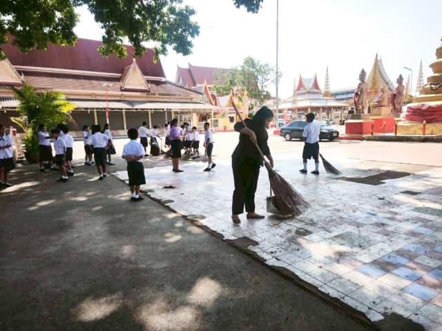 กิจกรรมบำเพ็ญประโยชน์ทำความสะอาด (Big Cleaning Day ) วัดบางรักน้อย ภาพที่ 7
