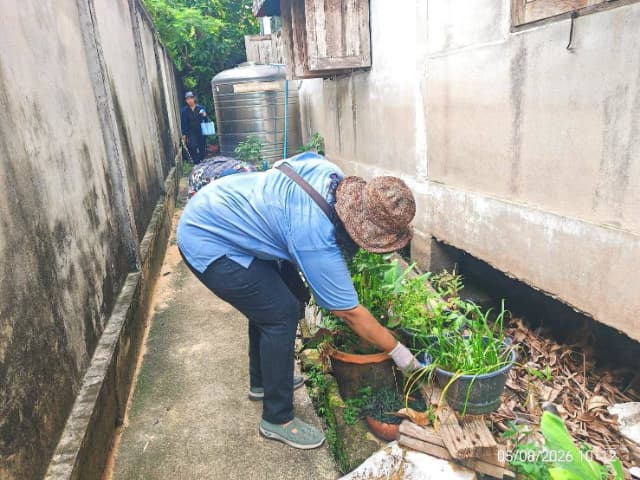 กิจกรรมรณรงค์ควบคุมและป้องกันโรคไข้เลือดออกในพื้นที่ตำบลบางรักน้อย ภาพที่ 3