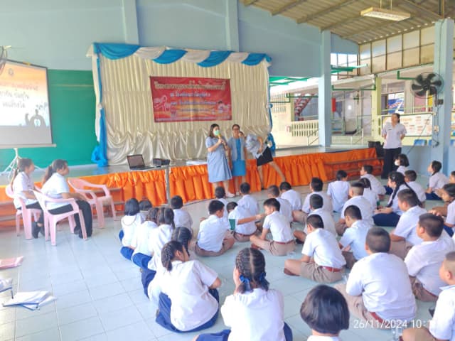โครงการรณรงค์ต่อต้านโรคเอดส์ ประจำปี 2568 โรงเรียนป่าไม้อุทิศ ๙ ภาพที่ 4