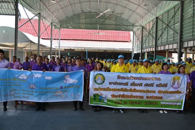 โครงการนนทบุรีน่าอยู่ เฉลิมพระเกียรติ สมเด็จพระนางเจ้าฯ พระบรมราชินี เนื่องในโอกาสวันเฉลิมพระชนมพรรษา 3 มิถุนายน 2568 Big Cleaning Day ณ วัดบางศรีเมือง จังหวัดนนทบุรี ภาพที่ 9