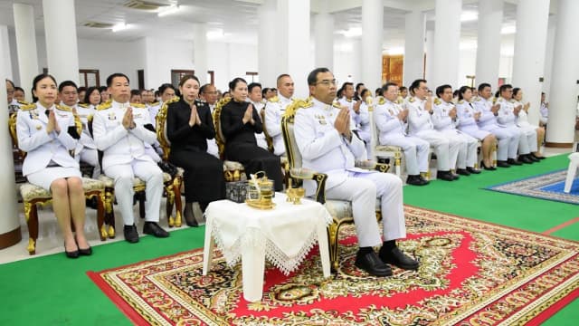 ร่วมพิธีบำเพ็ญกุศลปัณรสมวาร (15 วัน) เพื่ออุทิศถวายเป็นพระราชกุศล แด่สมเด็จพระเจ้าลูกเธอ เจ้าฟ้าพัชรกิติยาภา นเรนทิราเทพยวดี กรมหลวงราชสาริณีสิริพัชร มหาวัชรราชธิดา ภาพที่ 15