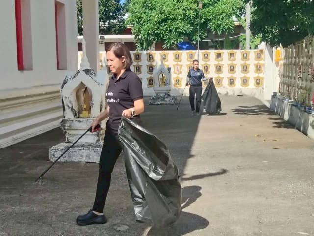 กิจกรรมบำเพ็ญประโยชน์ทำความสะอาด (Big Cleaning Day ) วัดบางรักน้อย ภาพที่ 4