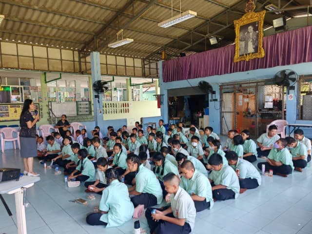 โครงการอบรมรณรงค์ป้องกันโรคไข้เลือดออก ณ โรงเรียนป่าไม้อุทิศ 9 ภาพที่ 10