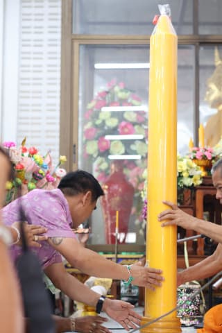 โครงการสืบสานประเพณีแห่เทียน และสวดมนต์ปฏิบัติธรรม เนื่องในวันเข้าพรรษาและวันอาสาฬหบูชา ประจำปี 2568 ระหว่างวันที่ 9 และ 10 กรกฎาคม 2568 ณ วัดบางรักน้อย ภาพที่ 17