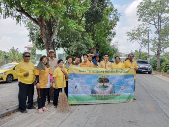 โครงการรณรงค์ส่งเสริมเพื่อรักษาสภาพแวดล้อมภายในตำบล บริเวณ วัดบางรักน้อยถึง อบต.บางรักน้อย ภาพที่ 2