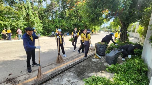 โครงการรณรงค์ส่งเสริมเพื่อรักษาสภาพแวดล้อมภายในตำบล ภาพที่ 24