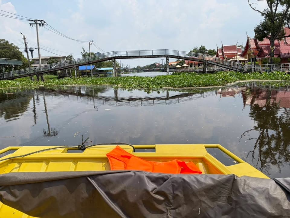 งานป้องกันและบรรเทาสาธารณภัยลงพื้นที่ตรวจระดับน้ำในพื้นที่ ภาพที่ 10