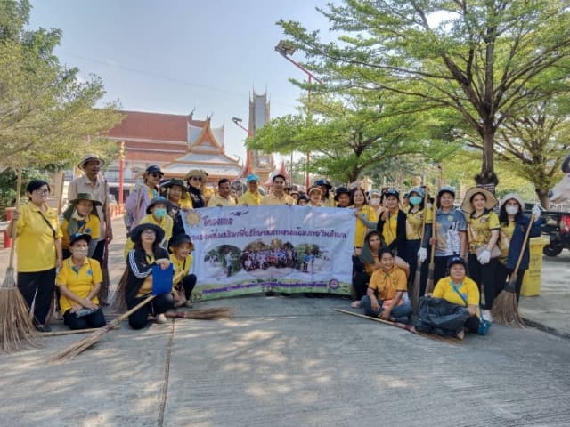 โครงการรณรงค์ส่งเสริมเพื่อรักษาสภาพแวดล้อมภายในตำบล บริเวณ วัดบางรักน้อยถึง อบต.บางรักน้อย ภาพที่ 7