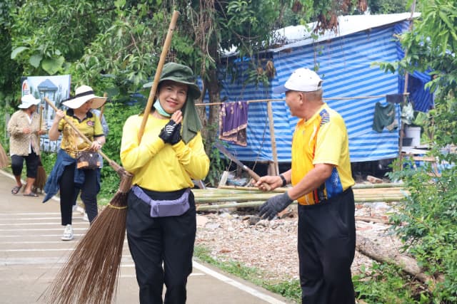 โครงการรณรงค์ส่งเสริมเพื่อรักษาสภาพแวดล้อมภายในตำบล ปรับปรุงภูมิทัศน์ บริเวณถนนซอยอนามัย - ศาลปู่ขุน หมู่ที่6 ภาพที่ 28