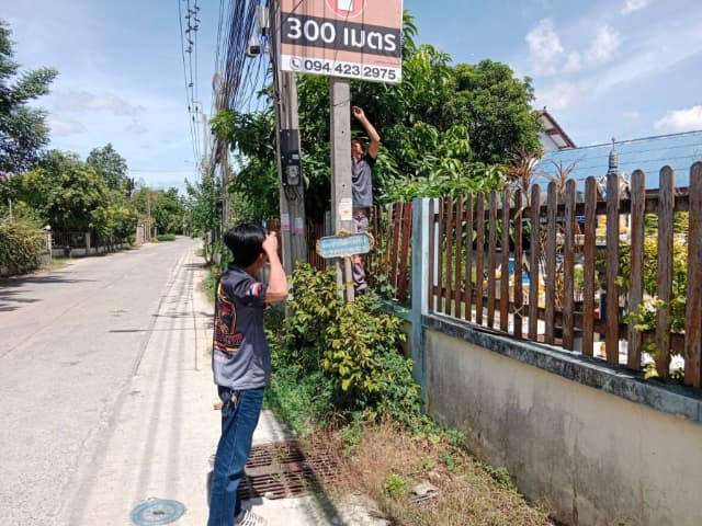งานป้องกันและบรรเทาสาธารณภัยได้ดำเนินการจัดเก็บสายเคเบิลให้เป็นระเบียบเรียบร้อย ภาพที่ 5