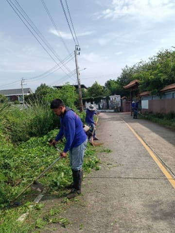 เจ้าหน้าที่กองสาธารณสุขและสิ่งแวดล้อมได้ดำเนินการปรับปรุงภูมิทัศน์ บริเวณซอยบัวคนึง หมู่ที่ 5 ภาพที่ 1