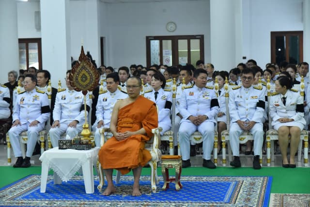 ร่วมพิธีบำเพ็ญกุศลปัณรสมวาร (15 วัน) เพื่ออุทิศถวายเป็นพระราชกุศล แด่สมเด็จพระเจ้าลูกเธอ เจ้าฟ้าพัชรกิติยาภา นเรนทิราเทพยวดี กรมหลวงราชสาริณีสิริพัชร มหาวัชรราชธิดา ภาพที่ 7
