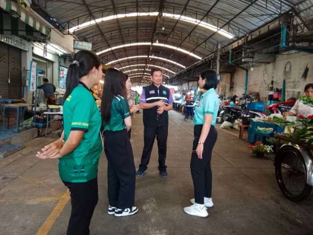 ตรวจตลาดร่วมกับสาธารณสุขอำเภอสาธารณสุขจังหวัด ภาพที่ 8