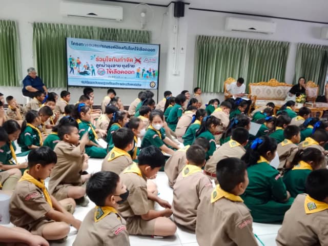 โครงการอบรมรณรงค์ป้องกันโรคไข้เลือดออก ณ โรงเรียนวัดบางรักน้อย ภาพที่ 7