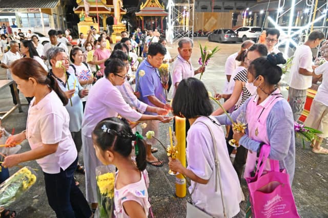 โครงการสืบสานประเพณีแห่เทียน และสวดมนต์ปฏิบัติธรรม เนื่องในวันเข้าพรรษาและวันอาสาฬหบูชา ประจำปี 2568 ภาพที่ 47