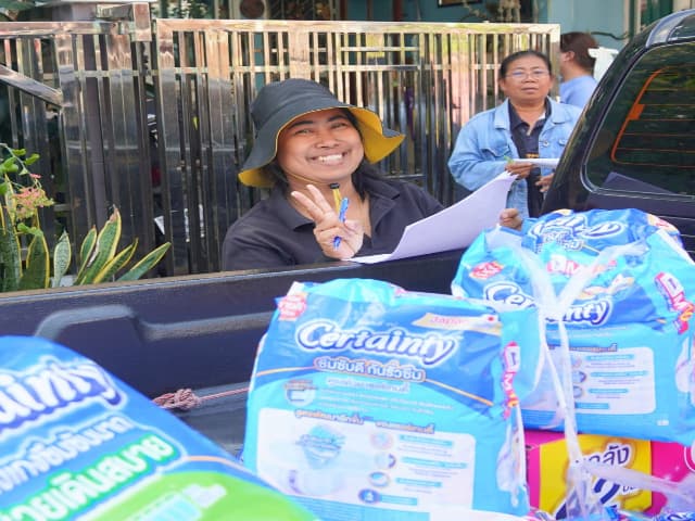 📢 ลงพื้นที่มอบวัสดุอุปกรณ์ที่จำเป็นสำหรับผู้ที่มีภาวะพึ่งพิงในตำบล📢 ภาพที่ 1