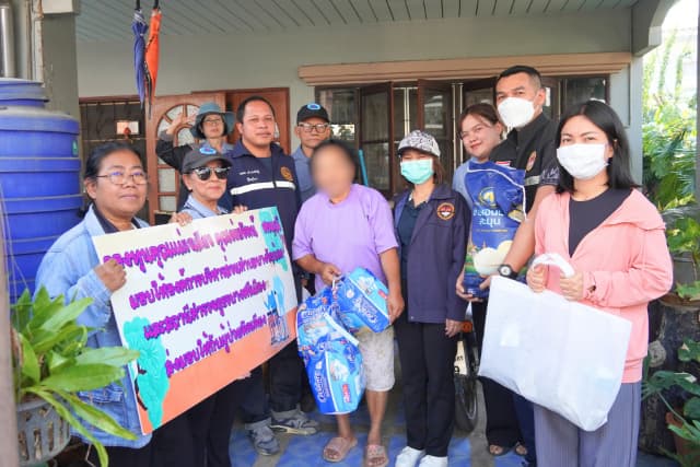 📢 ลงพื้นที่มอบวัสดุอุปกรณ์ที่จำเป็นสำหรับผู้ที่มีภาวะพึ่งพิงในตำบล📢 ภาพที่ 5