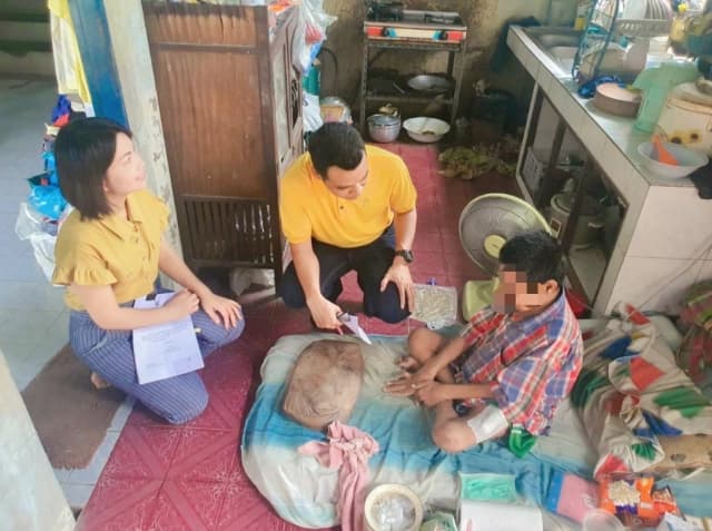 กองสวัสดิการสังคม ลงพื้นที่สำรวจบ้านผู้พิการและผู้ยากไร้ ภาพที่ 1