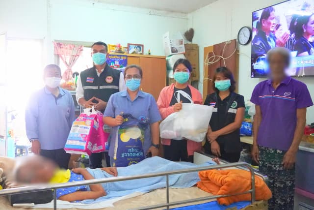 📢 ลงพื้นที่มอบวัสดุอุปกรณ์ที่จำเป็นสำหรับผู้ที่มีภาวะพึ่งพิงในตำบล📢 ภาพที่ 29