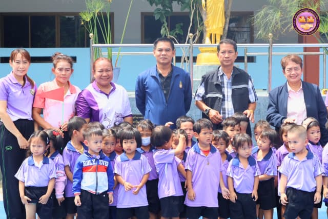 ฝึกซ้อมแผนป้องกันการเกิดอัคคีภัยเพื่อสร้างความรู้ ความปลอดภัย ให้แก่นักเรียนโรงเรียนวัดบางรักน้อยและศูนย์พัฒนาเด็กเล็ก ภาพที่ 17