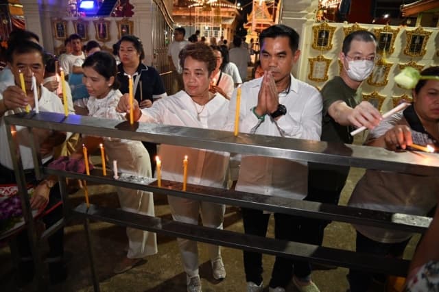 กิจกรรมสวดมนต์ทางพิธีทางศาสนา และร่วมเวียนเทียน เนื่องในวันอาสาฬหบูชา ประจำปี 2567 ภาพที่ 4