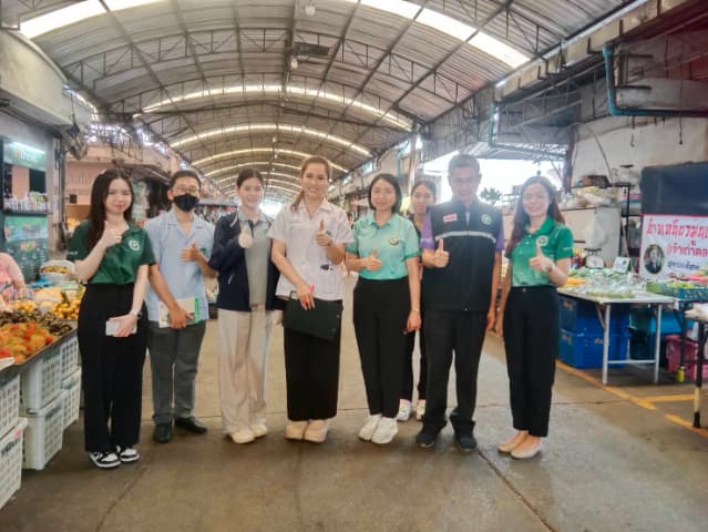 ตรวจตลาดร่วมกับสาธารณสุขอำเภอสาธารณสุขจังหวัด ภาพที่ 4