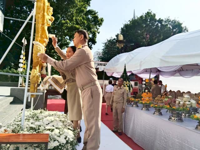เข้าร่วมพิธีบวงสรวง-เบิกเนตร อัญเชิญองค์ครุฑประดิษฐาน ณ ที่ว่าการอำเภอเมืองนนทบุรีหลังใหม่ ภาพที่ 13