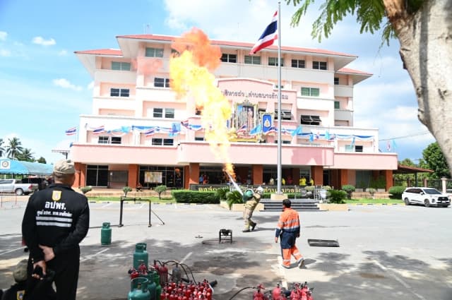 โครงการฝึกซ้อมแผนด้านการป้องกันและบรรเทาสาธารณภัย ประจำปี 2567 ภาพที่ 7