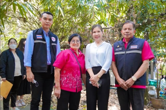 เหล่ากาชาดนนทบุรีจังหวัดนนทบุรีร่วมกับองค์การบริหารส่วนตำบลบางรักน้อย เข้าช่วยเหลือผู้ประสบอัคคีภัย ตำบลบางรักน้อย ภาพที่ 3