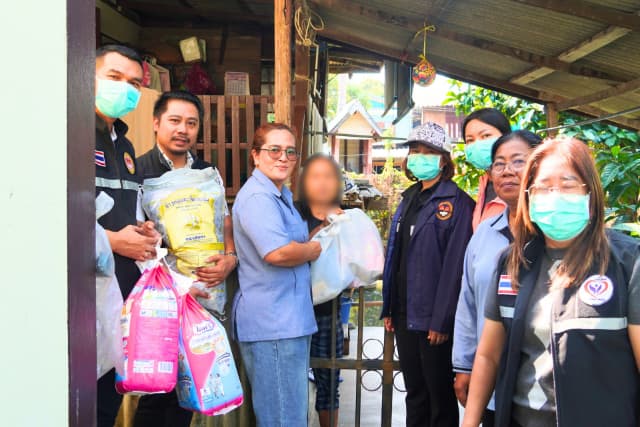 📢 ลงพื้นที่มอบวัสดุอุปกรณ์ที่จำเป็นสำหรับผู้ที่มีภาวะพึ่งพิงในตำบล📢 ภาพที่ 26