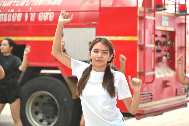ภาพความประทับใจกิจกรรมเต้นแอโรบิค "เสืยเหงื่อกันหน่อยไหม?" ภายใต้โครงการส่งเสริมสุขภาพประชาชนด้วยการออกกำลังการเต้นแอโรบิค ในวันพุธ 19 สิงหาคม 2569 ภาพที่ 21