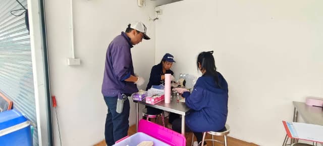 ลงพื้นที่ร่วมกับ รพสต.ในพื้นที่ ดำเนิน "โครงการร้านค้าปลอดภัย ไร้สารปนเปื้อน ภาพที่ 9