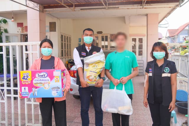 📢 ลงพื้นที่มอบวัสดุอุปกรณ์ที่จำเป็นสำหรับผู้ที่มีภาวะพึ่งพิงในตำบล📢 ภาพที่ 22