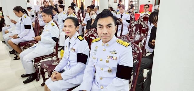 ร่วมพิธีบำเพ็ญกุศลปัณรสมวาร (15 วัน) เพื่ออุทิศถวายเป็นพระราชกุศล แด่สมเด็จพระเจ้าลูกเธอ เจ้าฟ้าพัชรกิติยาภา นเรนทิราเทพยวดี กรมหลวงราชสาริณีสิริพัชร มหาวัชรราชธิดา ภาพที่ 4