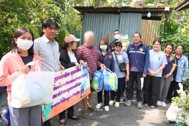 📢 ลงพื้นที่มอบวัสดุอุปกรณ์ที่จำเป็นสำหรับผู้ที่มีภาวะพึ่งพิงในตำบล📢 ภาพที่ 14